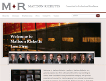 Tablet Screenshot of mattsonricketts.com